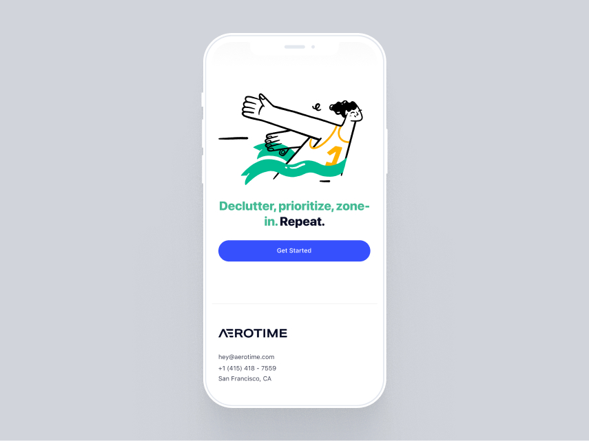 aerotime screen