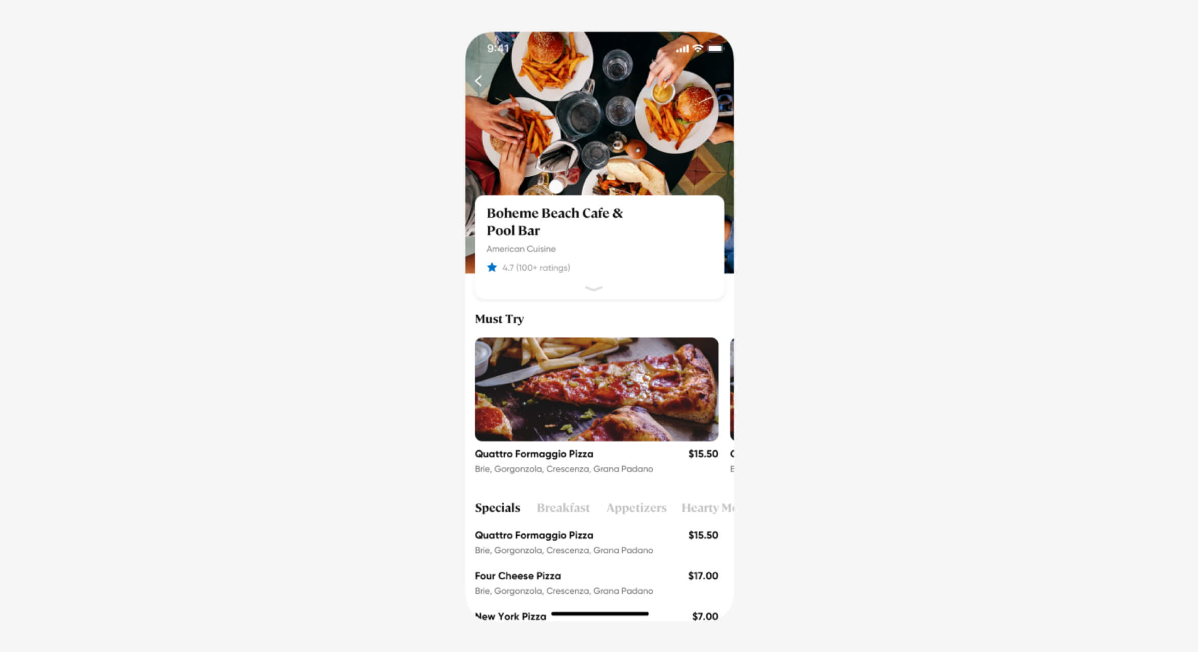 Food Festival UI