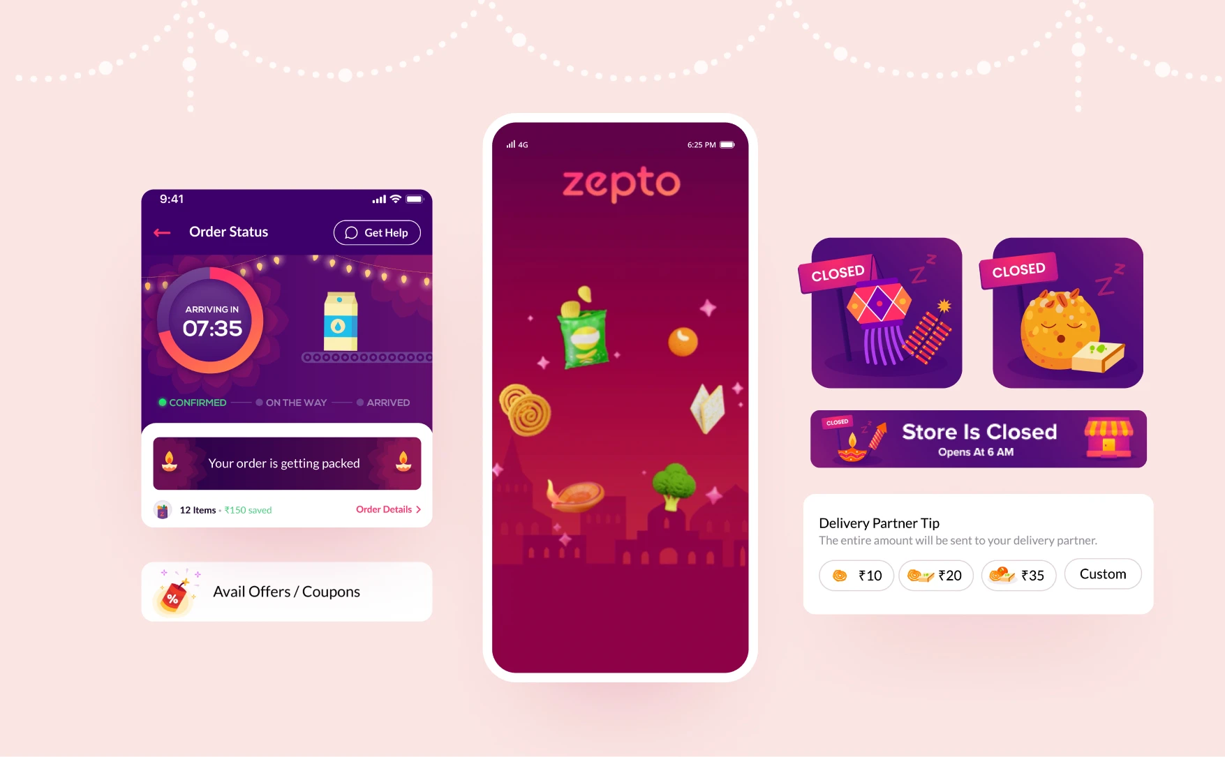 zepto screen
